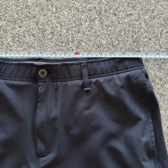 Under Armour Golf Shorts Men's 36 Black Flat Front Chino Stretch 9" - Picture 7 of 9